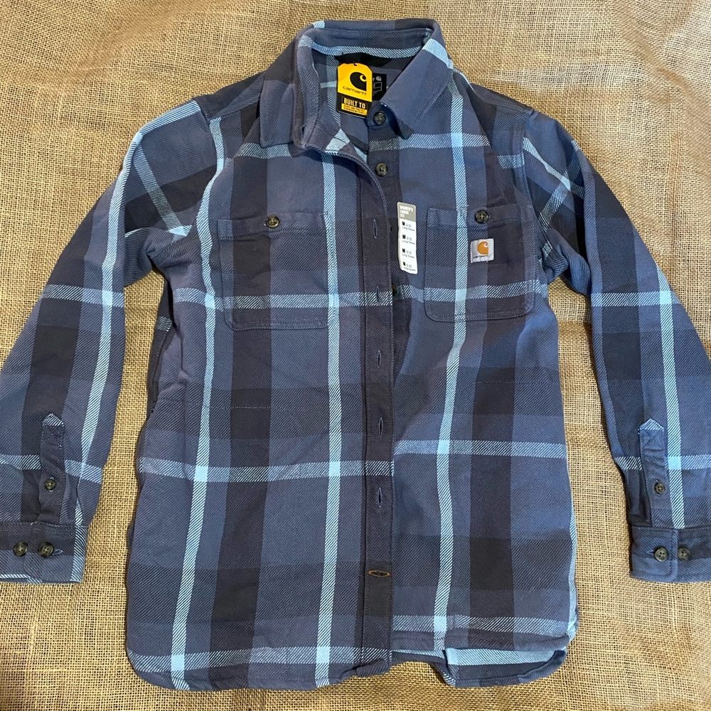 New women’s carhartt plaid flannel